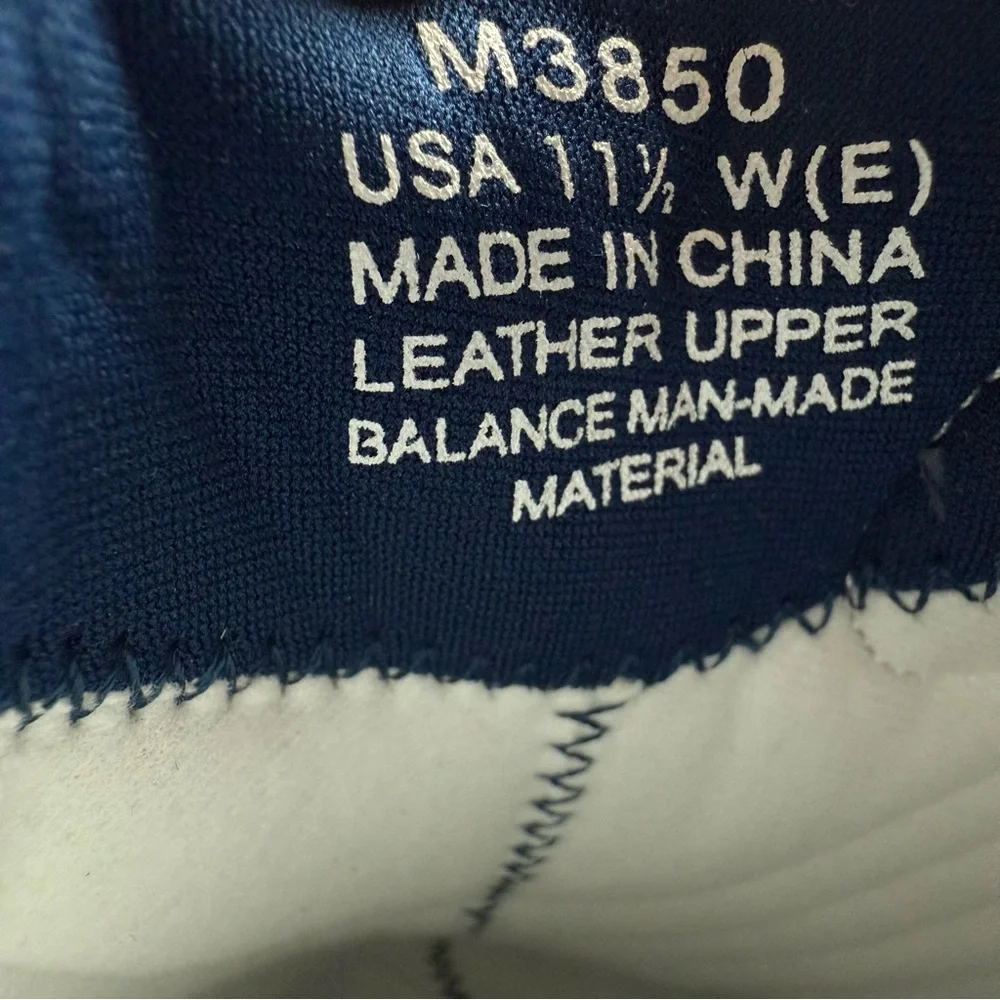 Navy Blue Leather‎ Upper Shoes
